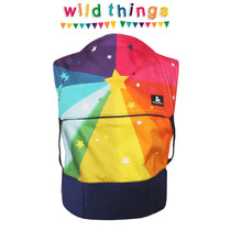 Load image into Gallery viewer, Rainbow Starburst - Toddler Size Carrier - Currently Made to Order