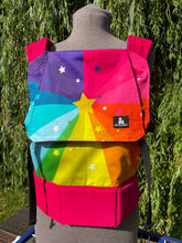 Load image into Gallery viewer, Rainbow Starburst - Toddler Size Carrier - Currently Made to Order
